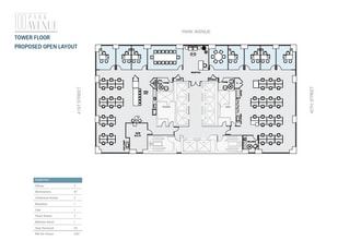 100 Park Ave, New York, NY à louer Plan d’étage– Image 2 sur 5