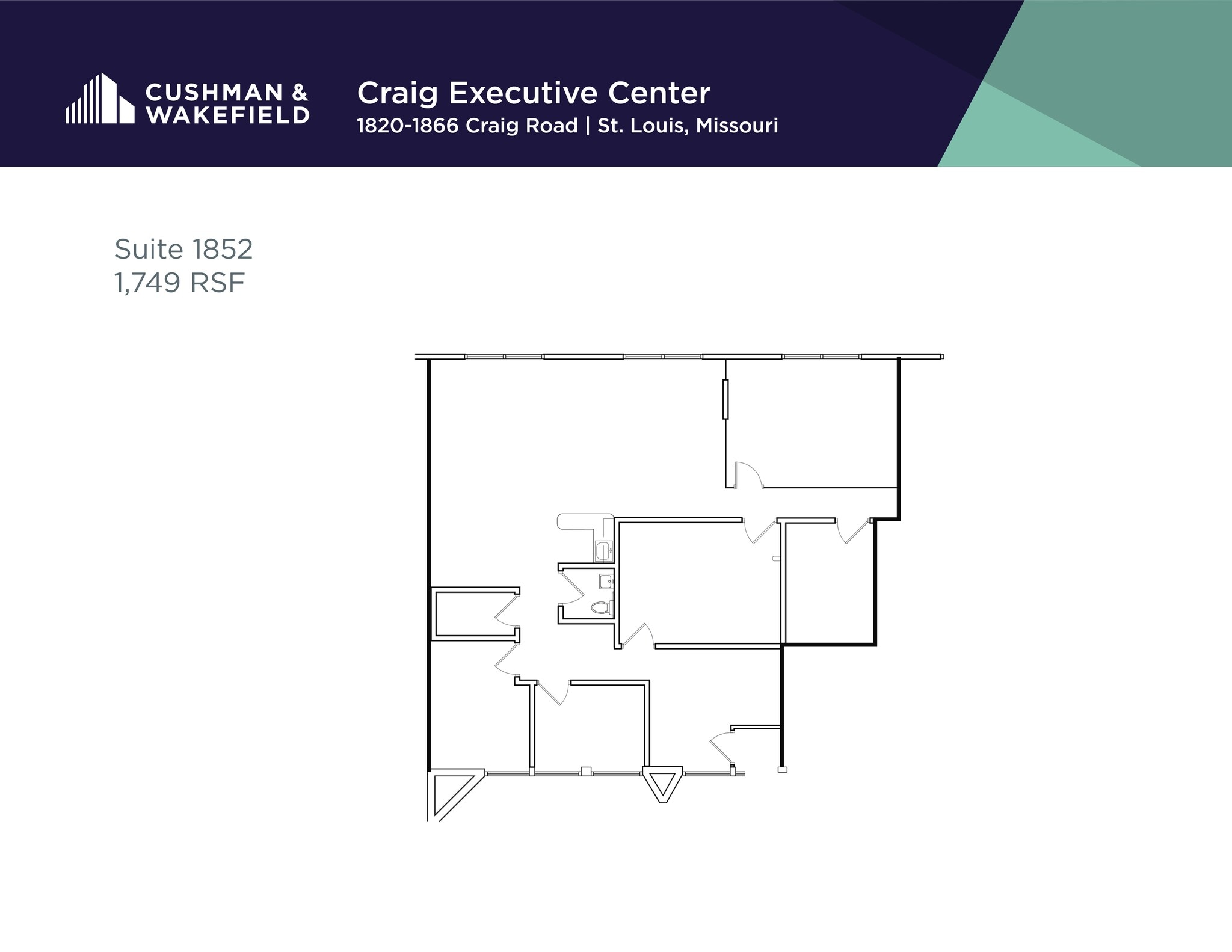 1820-1868 Craig Rd, Saint Louis, MO à louer Plan de site– Image 1 sur 1