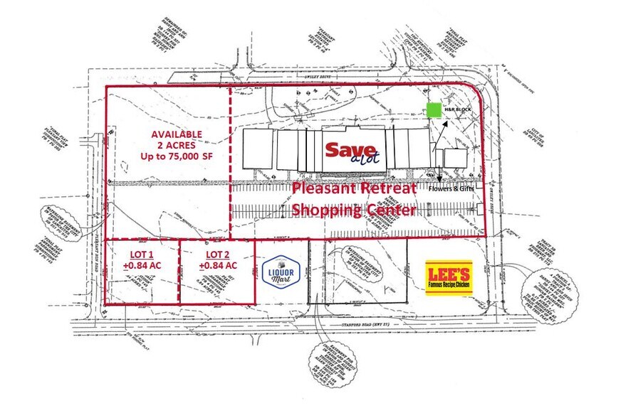150 Pleasant Retreat Dr, Lancaster, KY à vendre - Plan de site – Image 2 sur 2