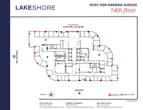 18101 Von Karman Ave, Irvine, CA à louer Plan d’étage– Image 1 sur 1