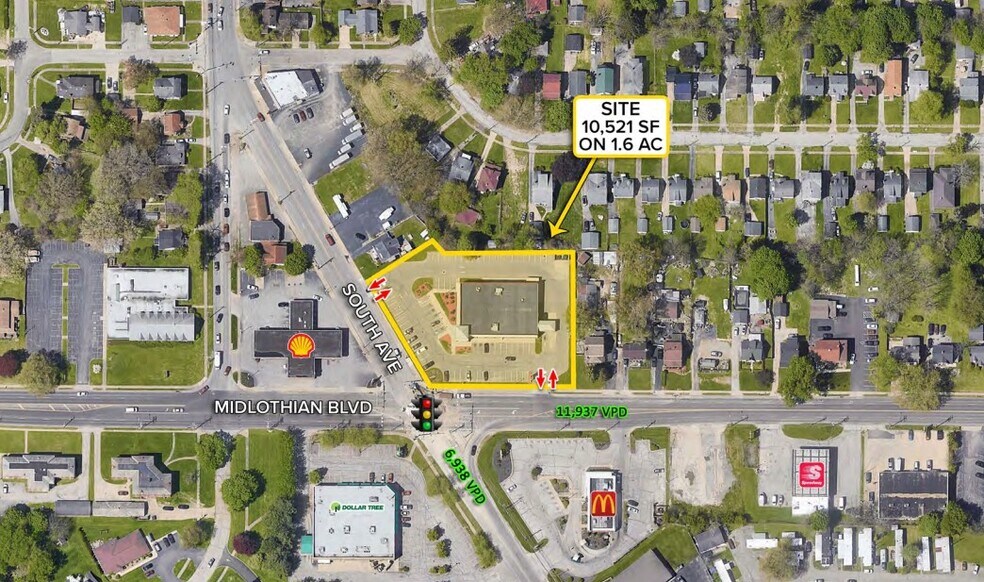540 E Midlothian Blvd, Youngstown, OH à vendre - Aérien – Image 2 sur 2