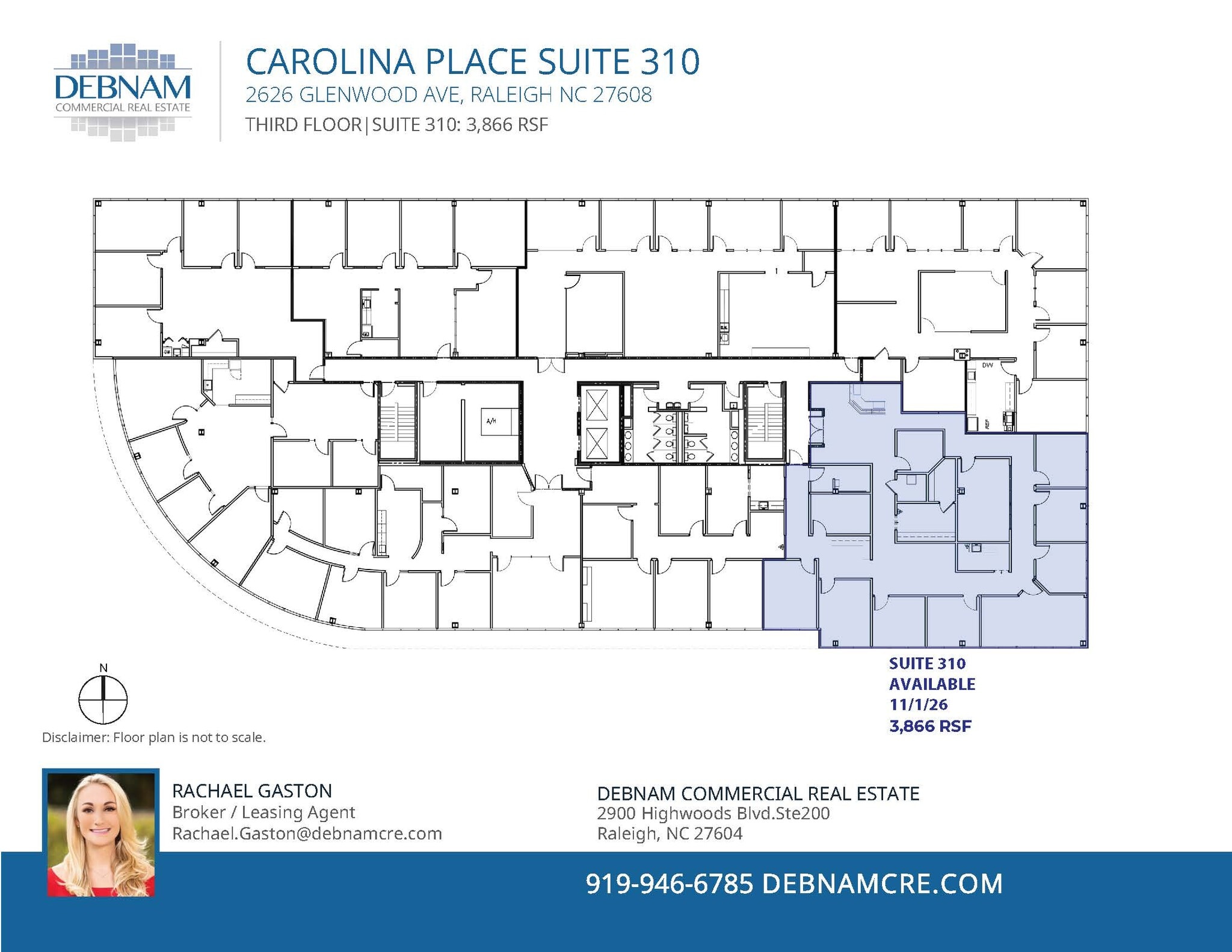 2626 Glenwood Ave, Raleigh, NC à louer Plan d’étage– Image 1 sur 1