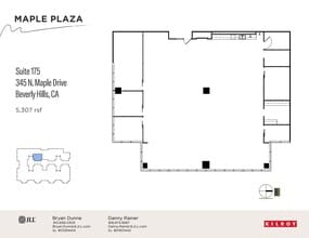345 N Maple Dr, Beverly Hills, CA à louer Plan d’étage– Image 1 sur 1