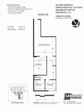 200 Brown Rd, Fremont, CA à louer Plan d’étage– Image 1 sur 1