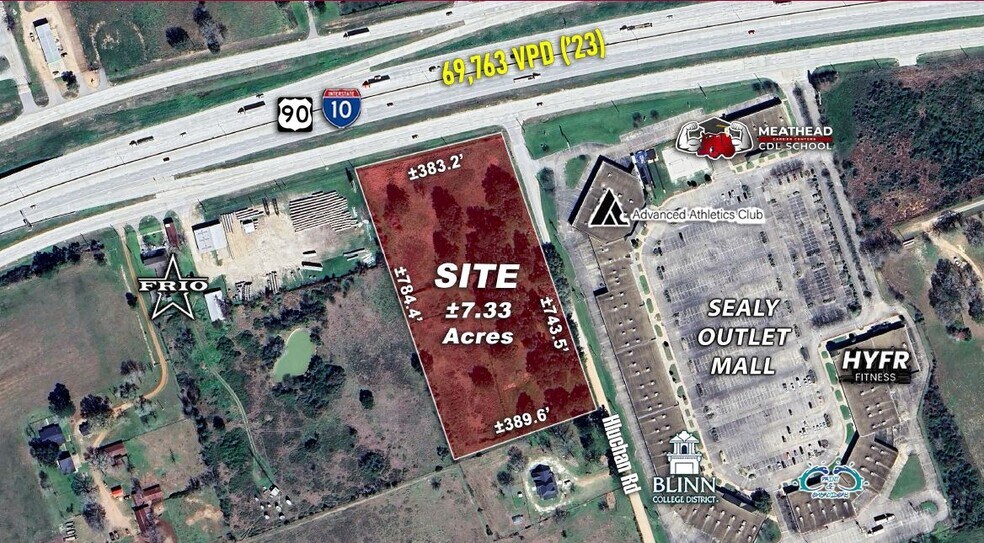 I-10 Frontage Rd & Hluchan Rd, Sealy, TX à vendre - Photo de l’immeuble – Image 1 sur 3