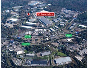 525 Research, Pittston Township, PA - Vue aérienne  vue de carte