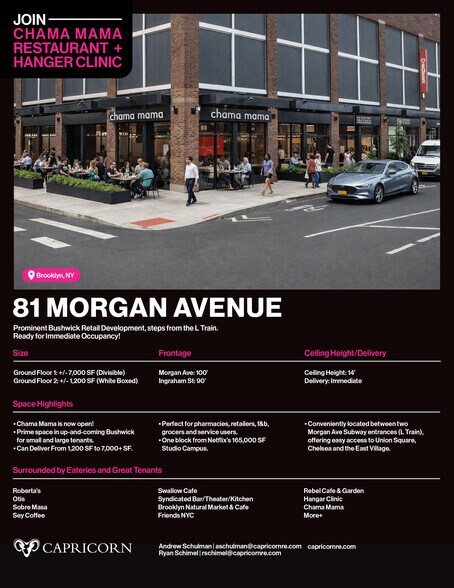 81 Morgan Ave, Brooklyn, NY à louer - Photo principale – Image 1 sur 10