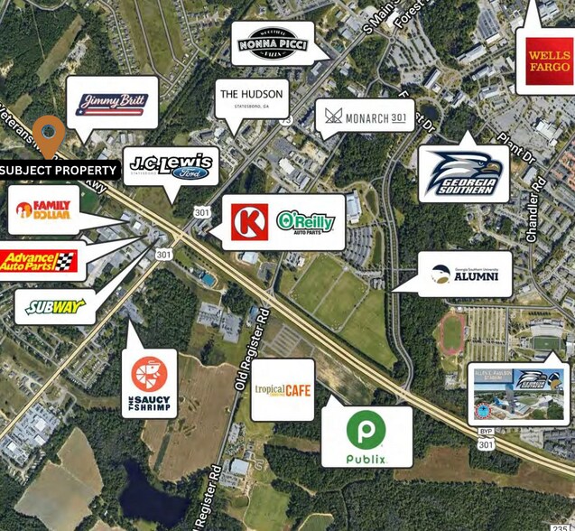 Veterans Memorial Pkwy, Statesboro, GA à vendre - Photo de l’immeuble – Image 3 sur 3