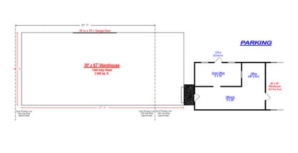 1240-1242 Katy Rd, Fort Worth, TX à louer Plan d’étage– Image 1 sur 1