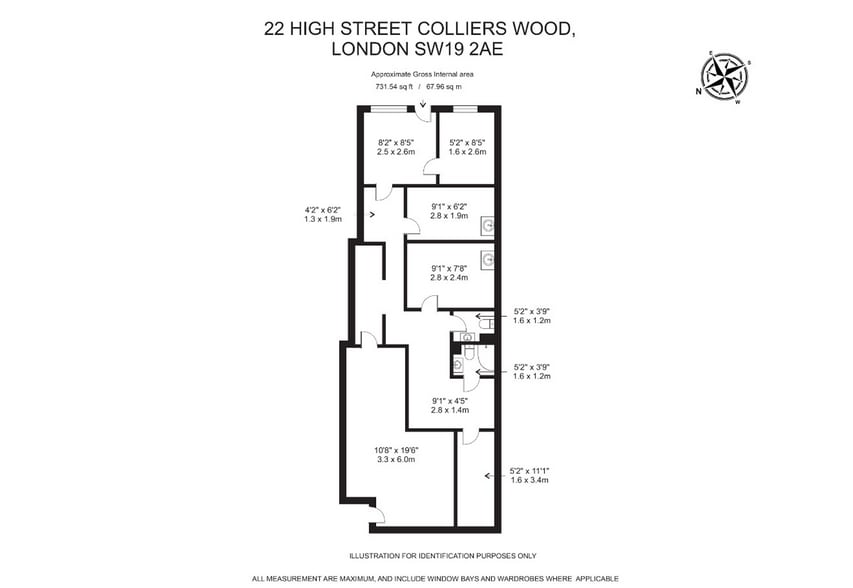 22 High Street Colliers Wood, Londres à louer - Plan d’étage – Image 2 sur 2