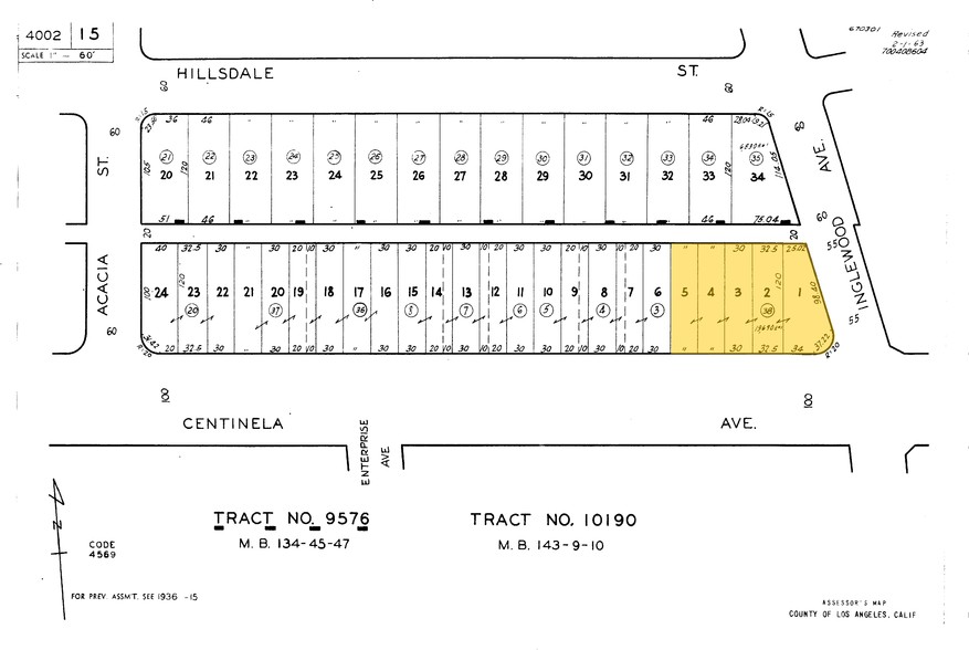 1300 Centinela Ave, Inglewood, CA à louer - Plan cadastral – Image 2 sur 6