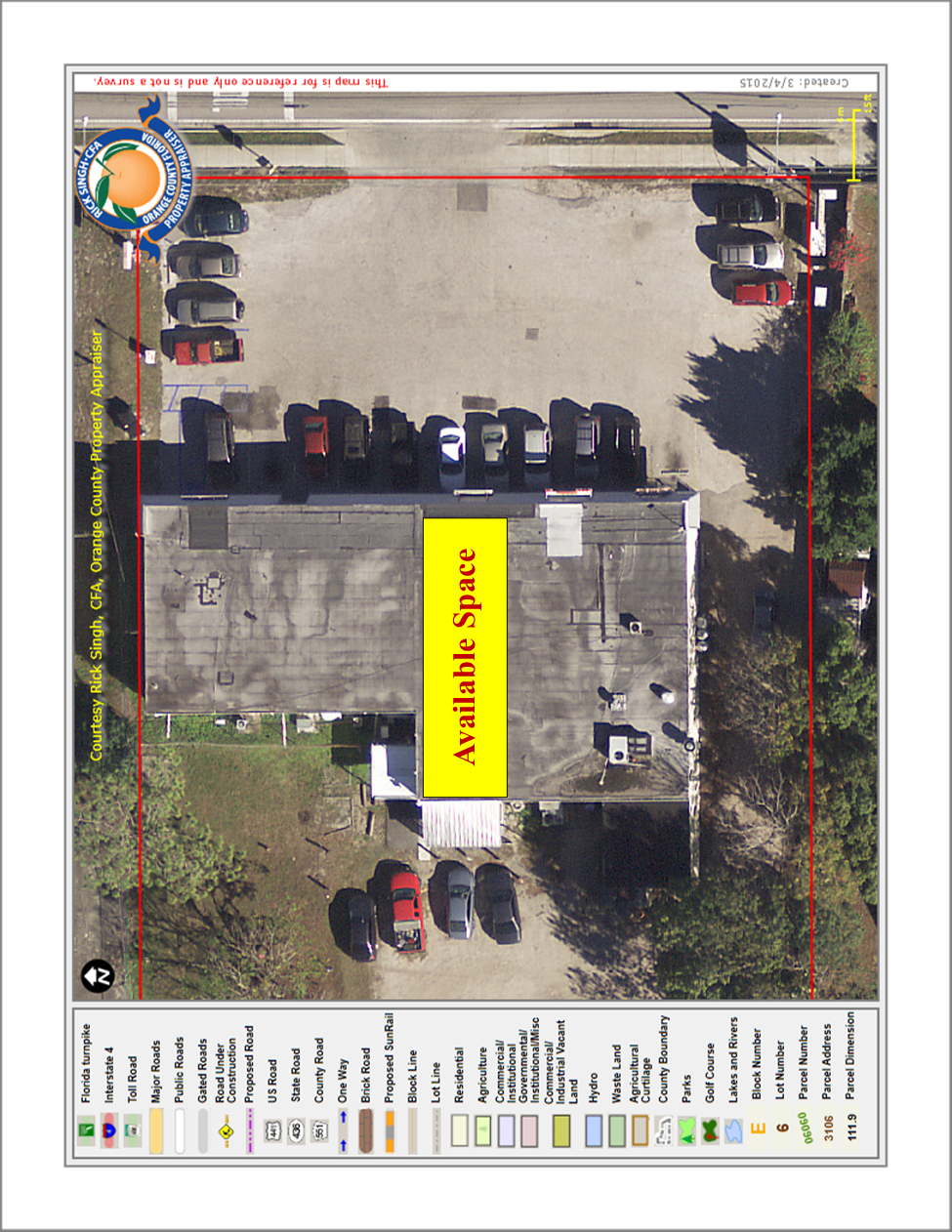 4074 - 4080 S Goldenrod Rd, Orlando, FL à louer Plan de site– Image 1 sur 1