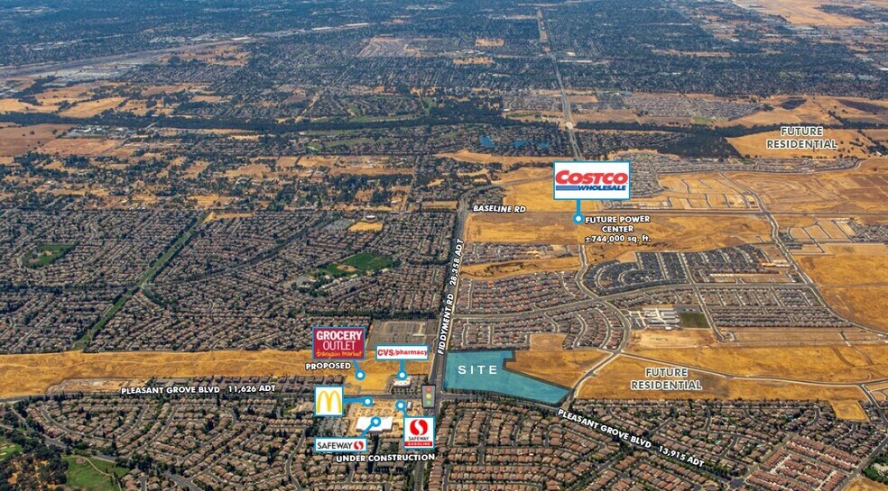 SWC Fiddyment & Pleasant Grove, Roseville, CA à louer - Photo principale – Image 1 sur 2