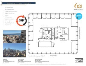 601 Montgomery St, San Francisco, CA à louer Plan d’étage– Image 2 sur 4