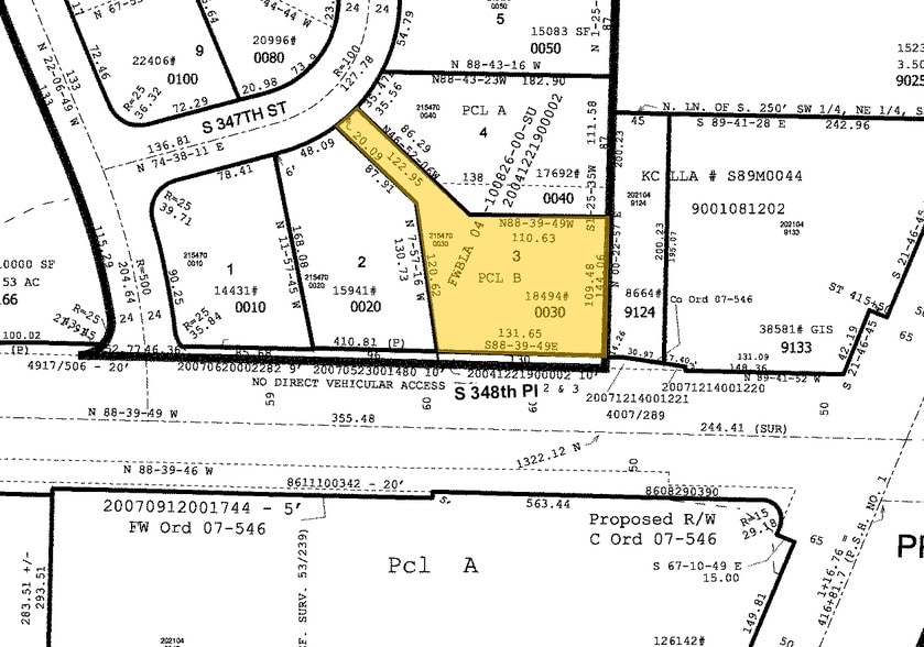 34704 11th Ave S, Federal Way, WA à vendre - Plan cadastral – Image 2 sur 9