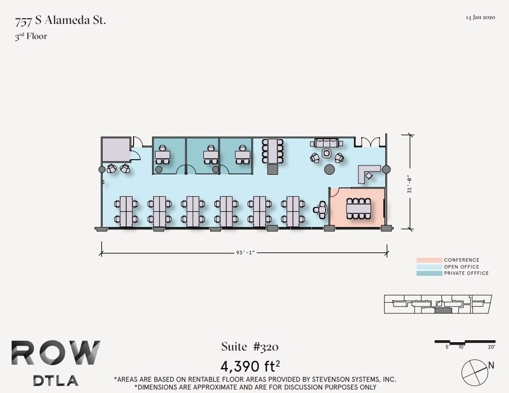 777 S Alameda St, Los Angeles, CA à louer Plan d’étage– Image 1 sur 1