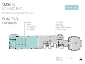 12250 El Camino Real, San Diego, CA à louer Plan d’étage– Image 1 sur 1