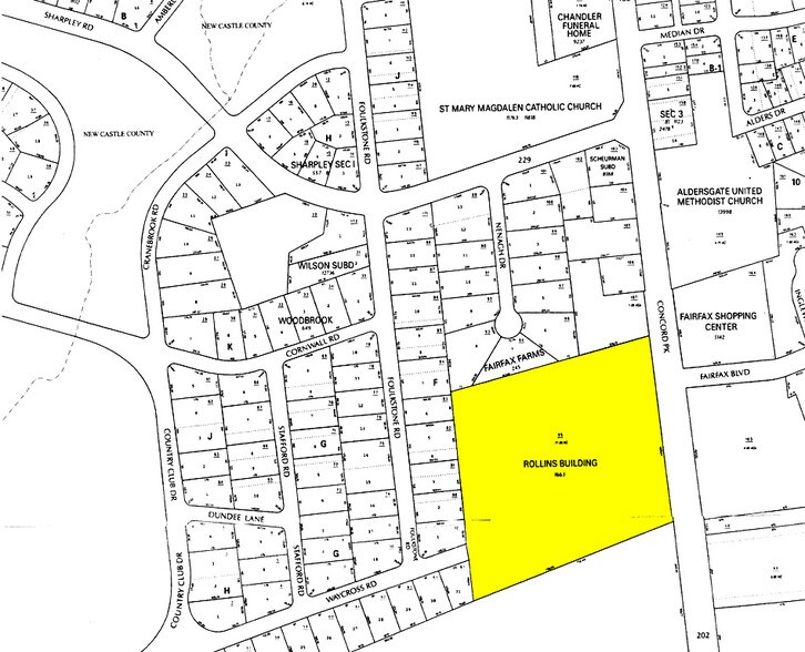 2200 Concord Pike, Wilmington, DE à louer - Plan cadastral – Image 2 sur 9