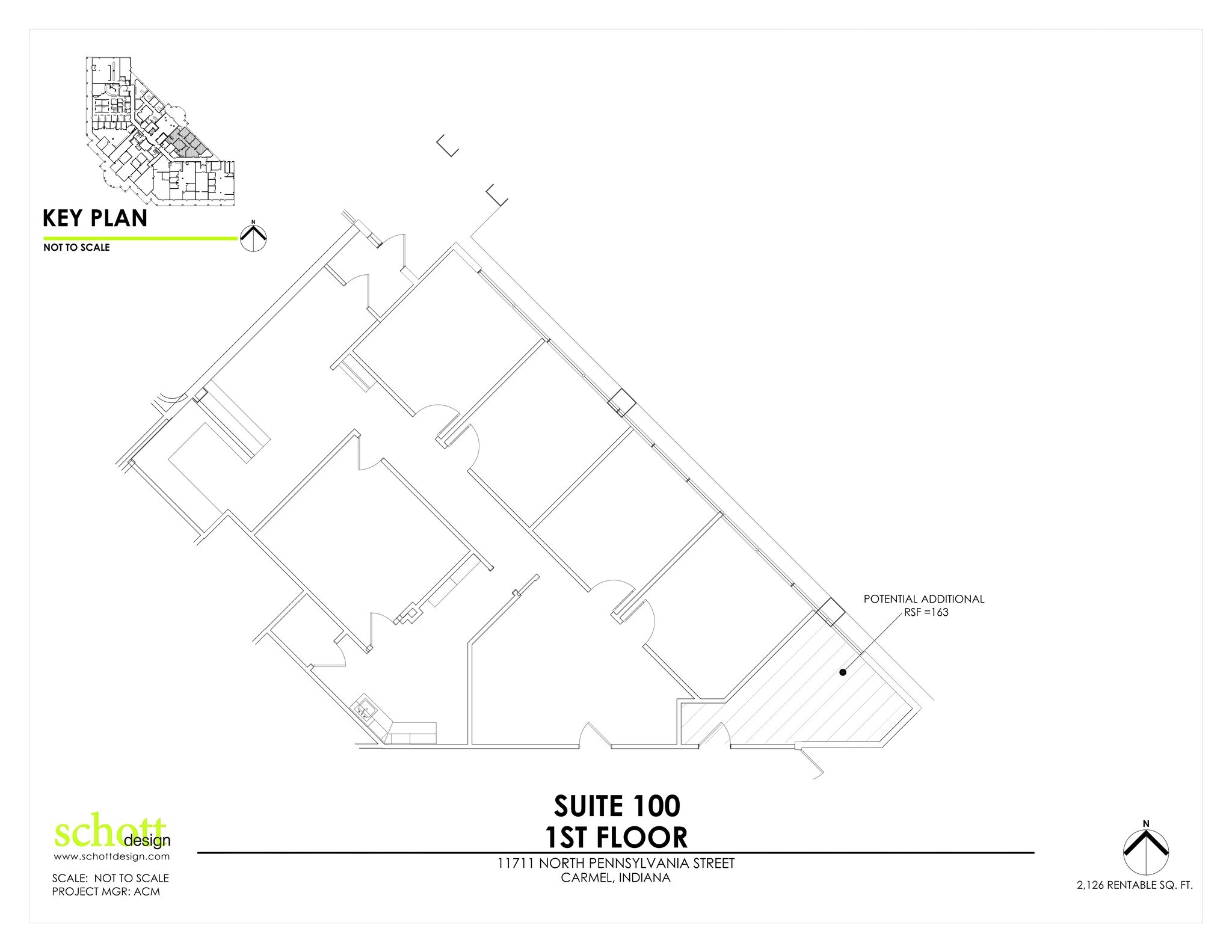 11711 N Pennsylvania St, Carmel, IN à louer Plan de site– Image 1 sur 1