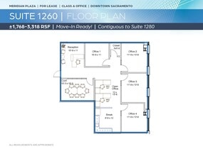 1415 L St, Sacramento, CA à louer Plan d’étage– Image 1 sur 2