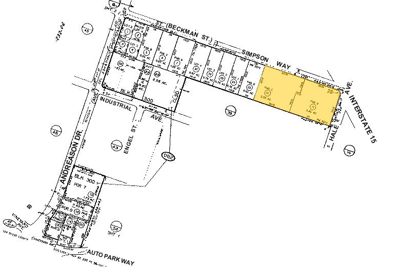 1265-1289 Simpson Way, Escondido, CA à louer - Plan cadastral – Image 2 sur 6