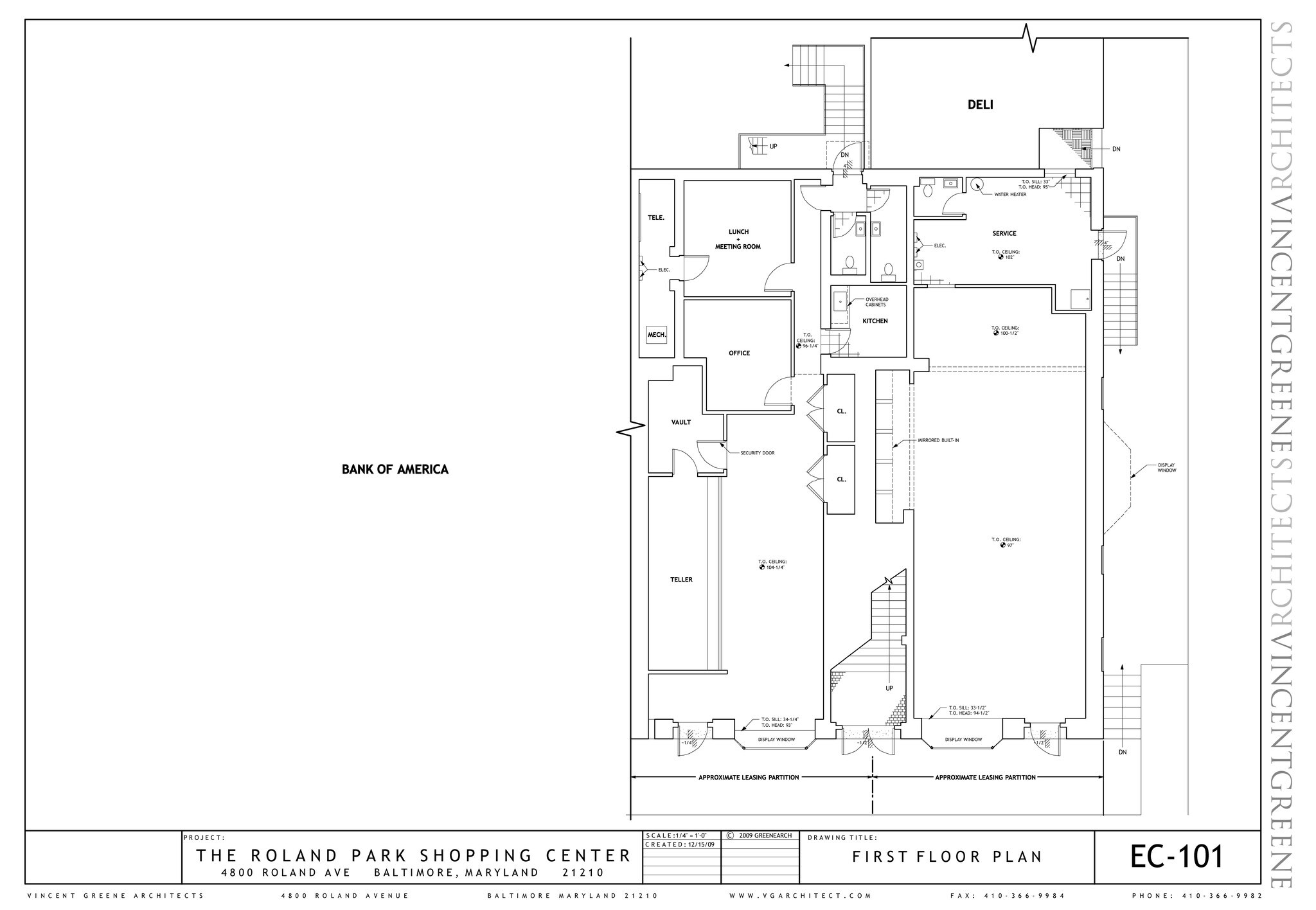 4800 Roland Ave, Baltimore, MD à louer Plan d’étage– Image 1 sur 1