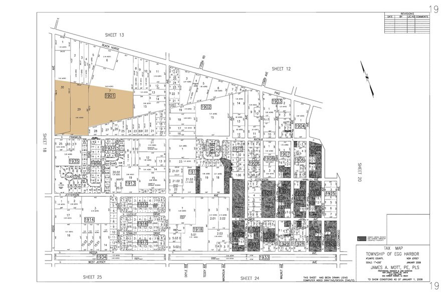 108 Franklin Ave, Egg Harbor Township, NJ à vendre - Plan cadastral – Image 2 sur 5