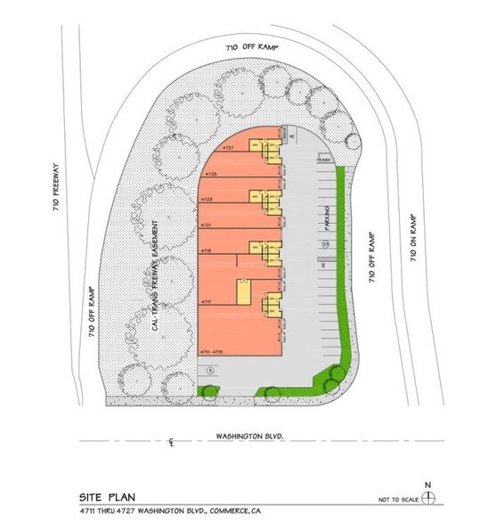 4715 E Washington Blvd, Commerce, CA à louer - Plan de site – Image 2 sur 9