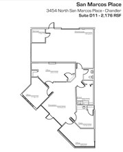 3454 N San Marcos Pl, Chandler, AZ à louer Plan d’étage– Image 1 sur 1