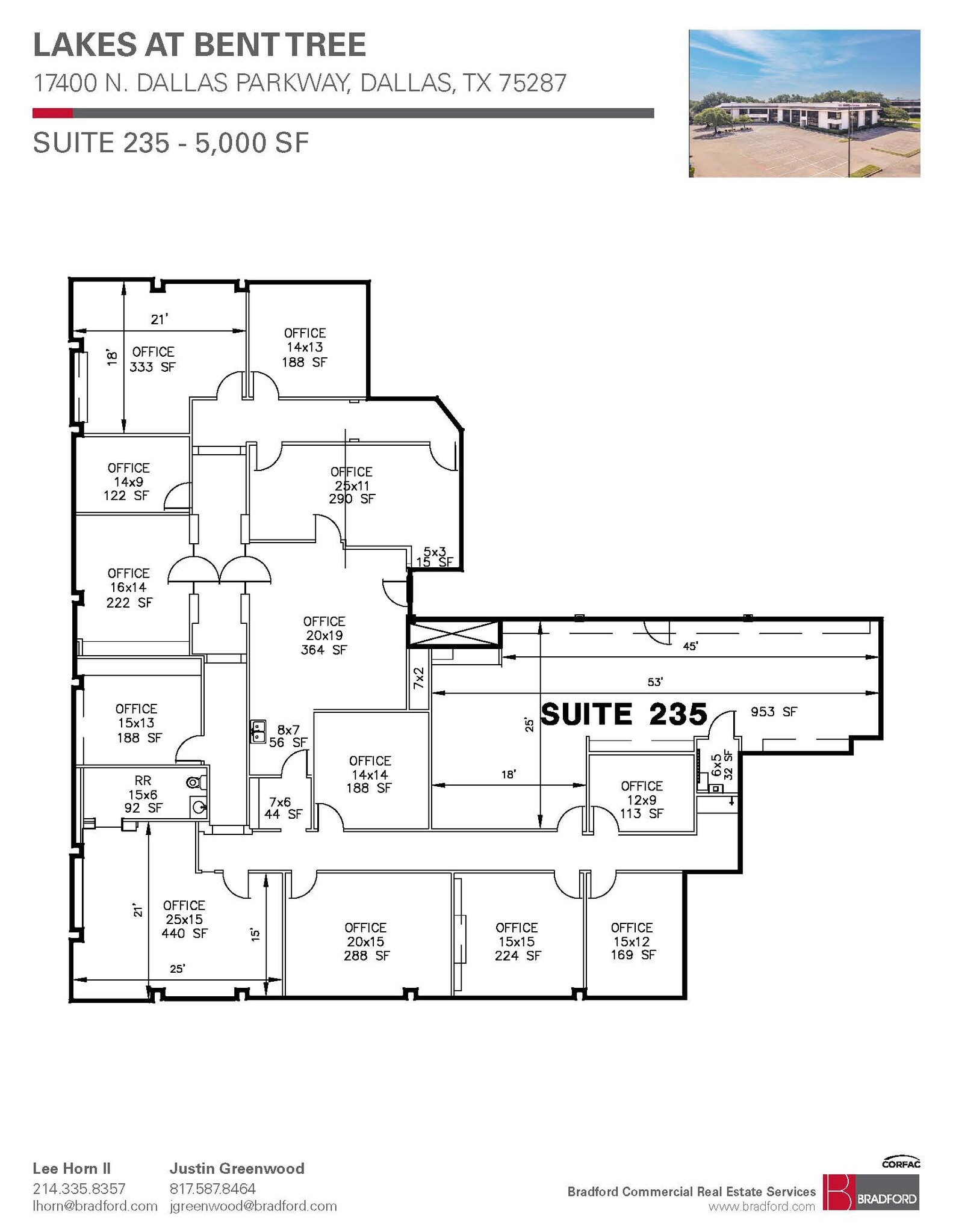 17400 N Dallas Pky, Dallas, TX à louer Plan d’étage– Image 1 sur 1