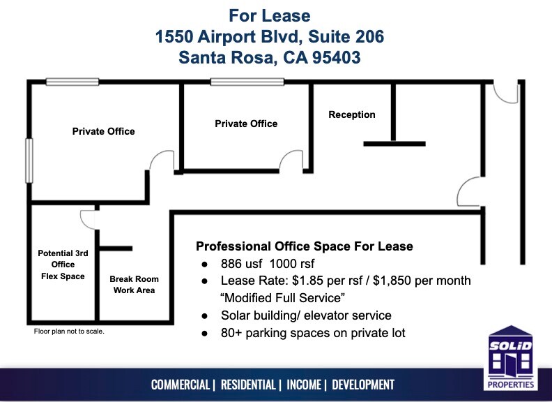 1550 Airport Blvd, Santa Rosa, CA à louer Photo intérieure– Image 1 sur 1
