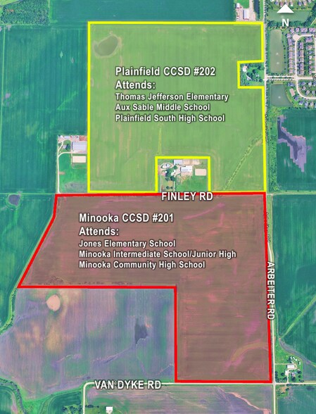 2275 Finley Rd, Minooka, IL à vendre - Aérien – Image 3 sur 6