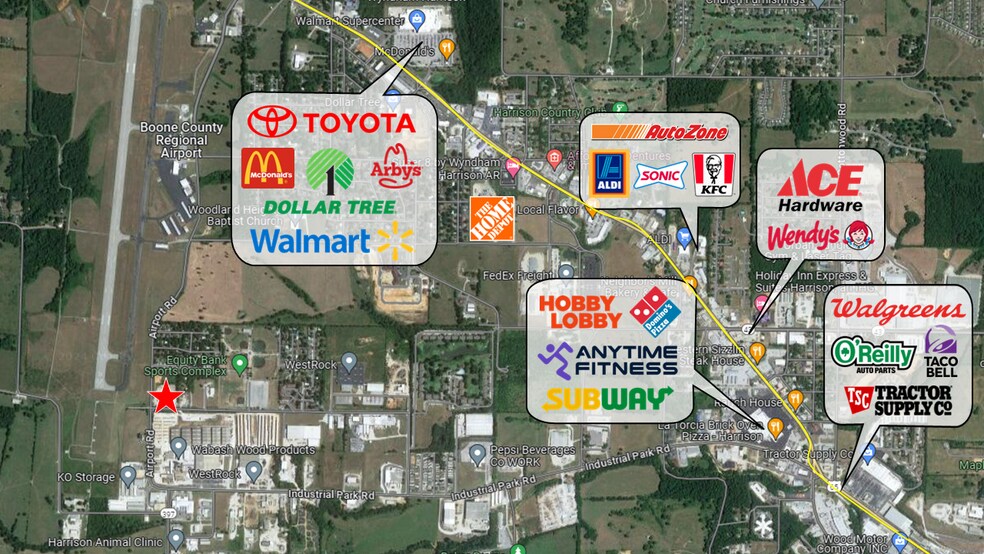 1901 Airport Rd, Harrison, AR à louer - Photo de l’immeuble – Image 3 sur 3