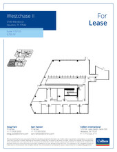 3000 Wilcrest Dr, Houston, TX à louer Plan d’étage– Image 1 sur 2