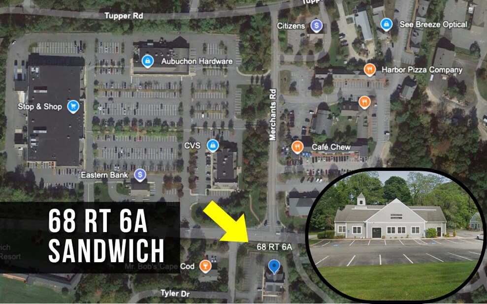 68 Rt-6a, Sandwich, MA à louer Photo de l’immeuble– Image 1 sur 2