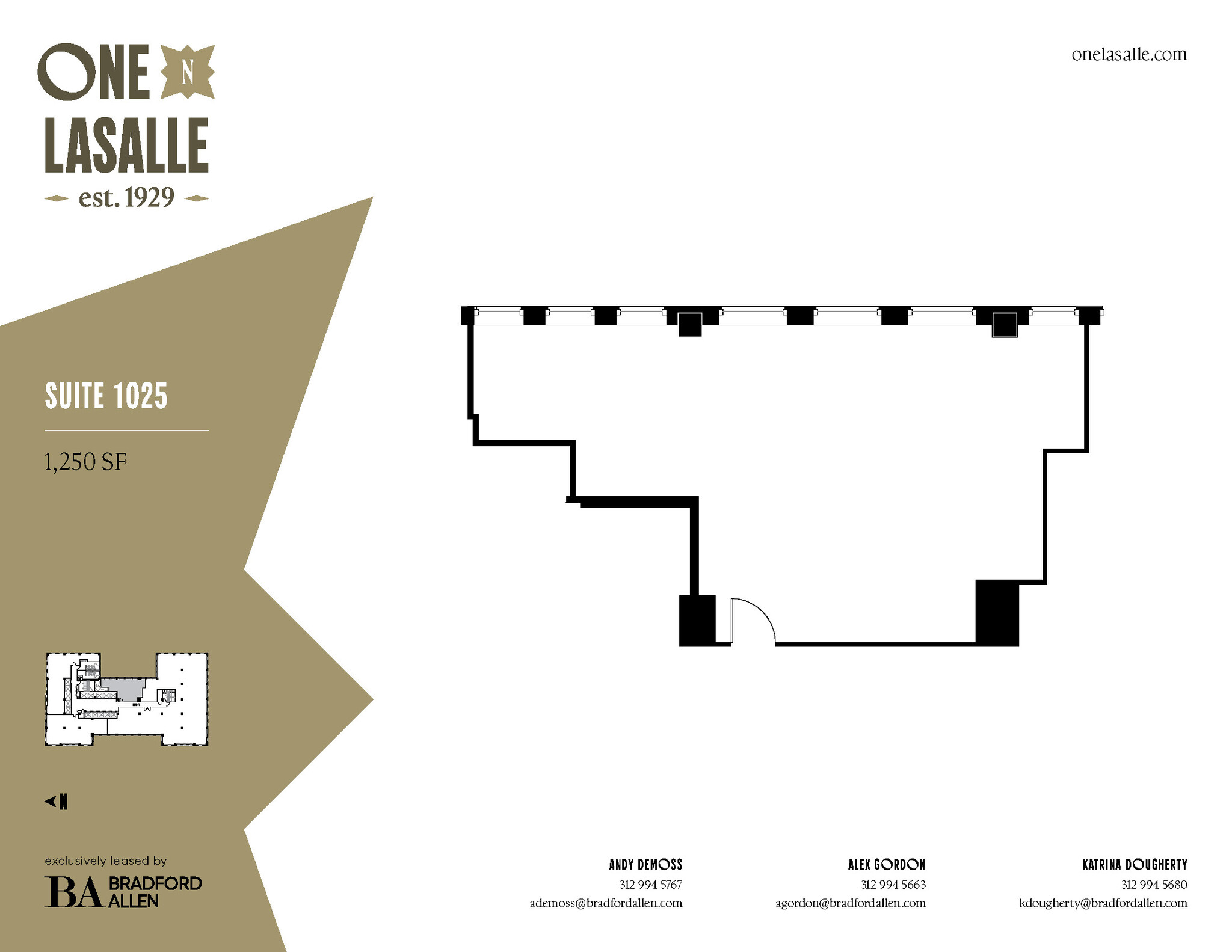 1 N La Salle St, Chicago, IL à louer Plan d’étage– Image 1 sur 2