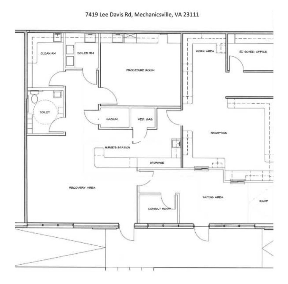 7415-7425 Lee Davis Rd, Mechanicsville, VA à louer Plan d’étage– Image 1 sur 1