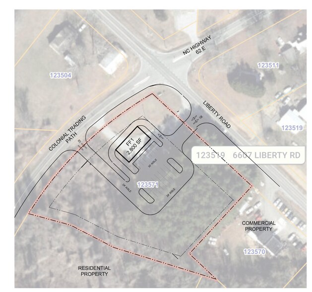 6600 Liberty Rd, Julian, NC à vendre - Plan de site – Image 3 sur 4