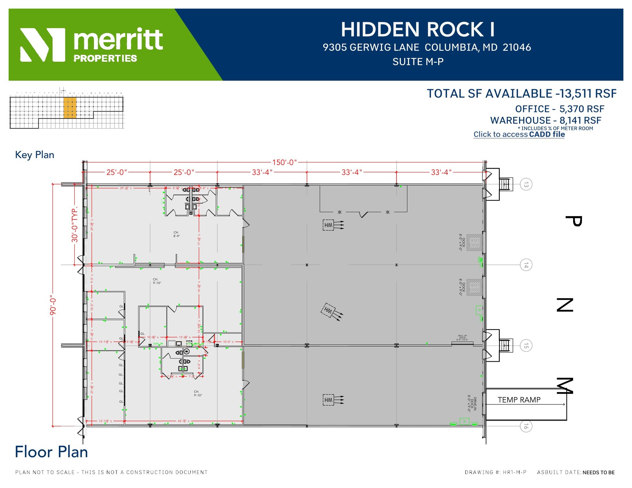 9515 Gerwig Ln, Columbia, MD à louer Plan d’étage– Image 1 sur 1