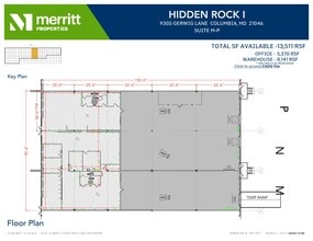 9515 Gerwig Ln, Columbia, MD à louer Plan d’étage– Image 1 sur 1