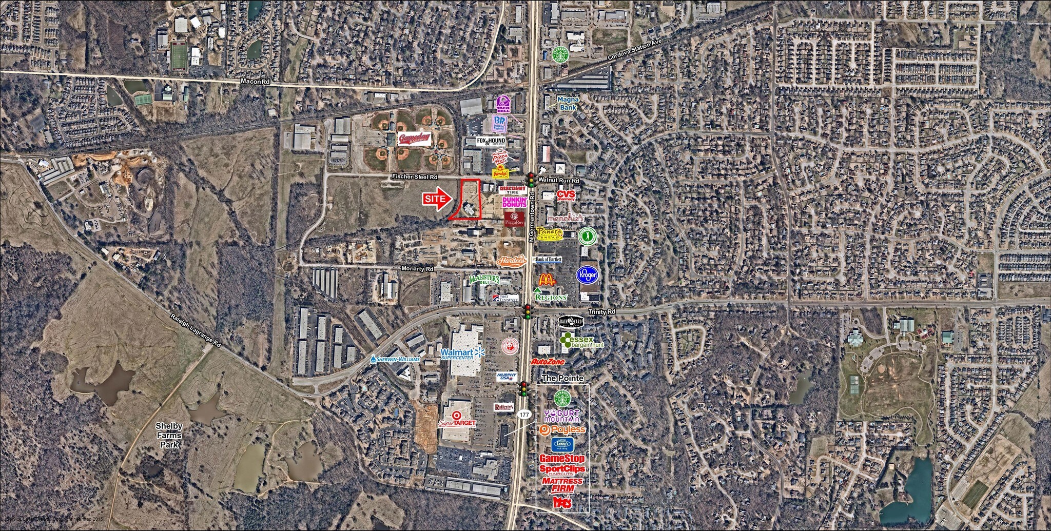 7955 Fischer Steel Rd, Cordova, TN à vendre Aérien– Image 1 sur 7