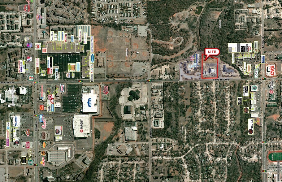 1138 S Bryant Ave, Edmond, OK à vendre - Aérien – Image 3 sur 3