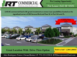 Plus de détails pour 0 SW Savona Blvd, Port Saint Lucie, FL - Terrain à louer