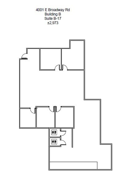 4013 E Broadway Rd, Phoenix, AZ à louer Plan d’étage– Image 1 sur 1