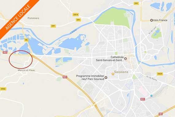 Terrain dans Mercin-et-Vaux à vendre - Photo de l’immeuble – Image 3 sur 3