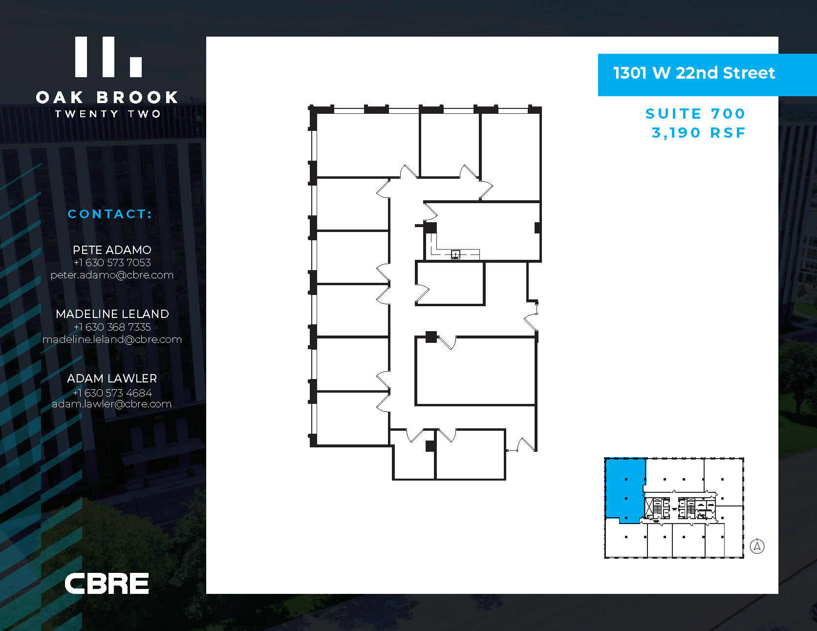 1301 W 22nd St, Oak Brook, IL à louer Photo intérieure– Image 1 sur 1