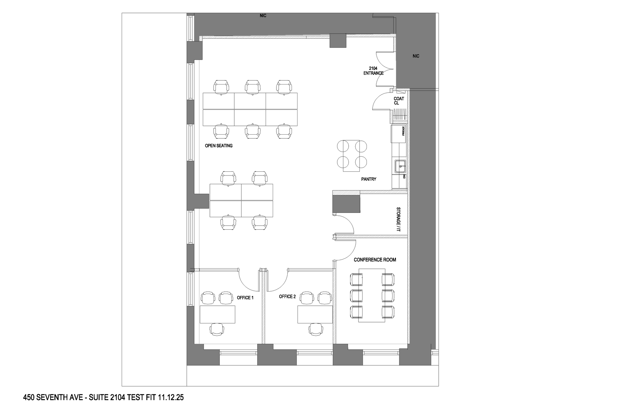 450 7th Ave, New York, NY à louer Plan d’étage– Image 1 sur 1