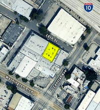 1216 E 18th St, Los Angeles, CA - Vue aérienne vue de carte
