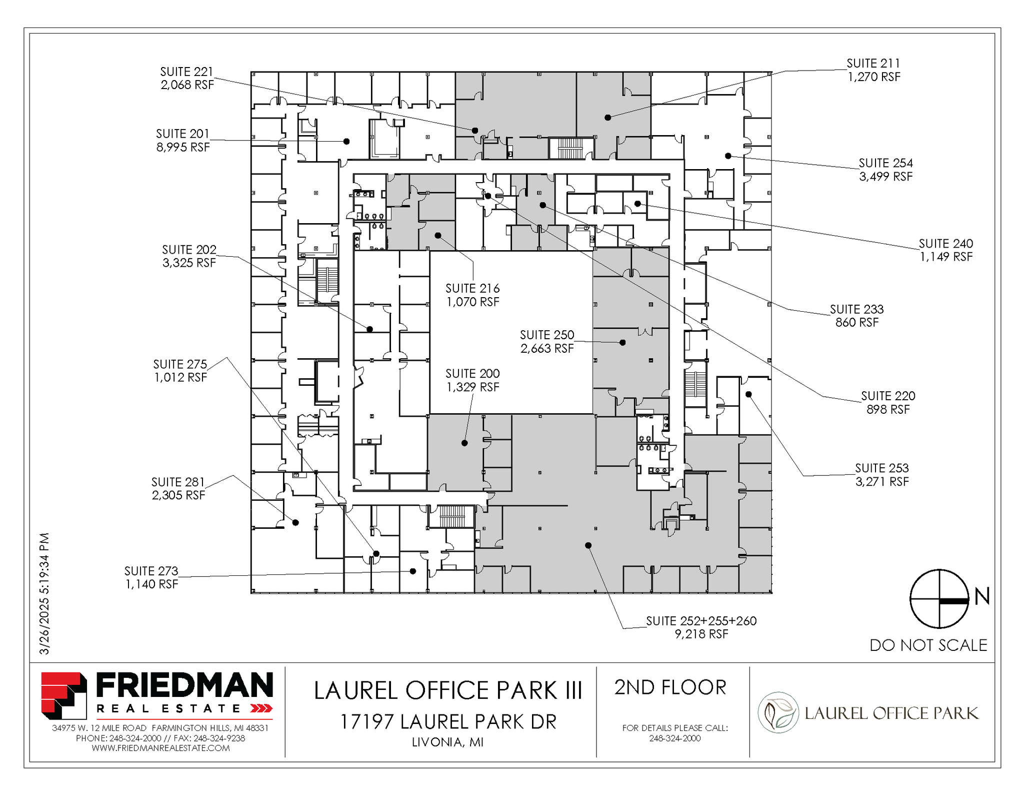17197 N Laurel Park Dr, Livonia, MI à louer Plan d’étage– Image 1 sur 1