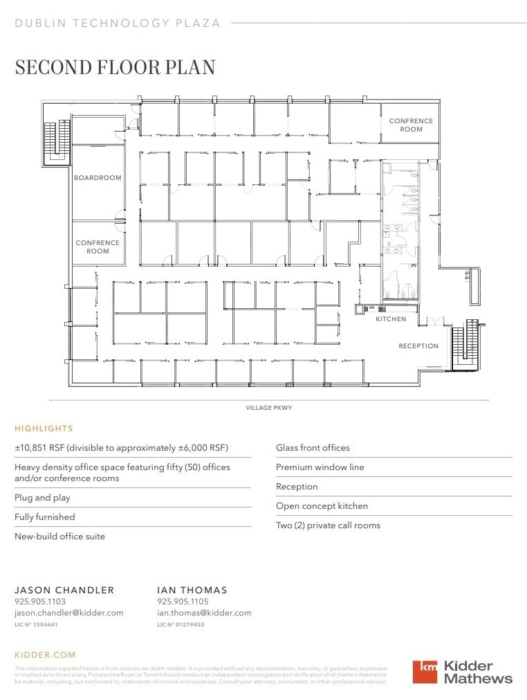 6200 Village Pky, Dublin, CA à louer Plan d’étage– Image 1 sur 1